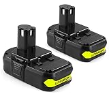 ANTRobut 2Pack P102 2.0Ah Ryobi 18V Lithium Battery Replacement for Ryobi One Plus P104 P105 P102 P103 P107 P108 Tools battery