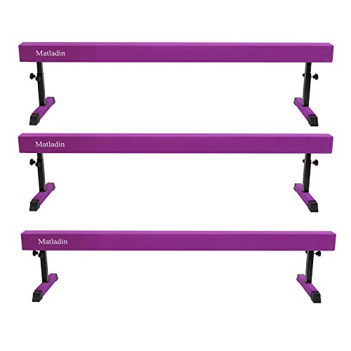 Matladin 7.7ft Adjustable Wood Balance Beam Gymnastics for Home, Extra Firm Balance Beams Gymnastics Equipment for Practice Training Kids Adults - Thumbnail 7