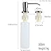 Soap Dispenser, Stainless Steel Pump Head Kitchen Sink Soap Dispenser, 10.14 OZ Capacity