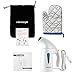 Homega Garment Steamer 180ml Capacity Hand Steamer for Clothes Heats Up in 2min - Portable Steamer Ideal for Home & Travel with Automatic Shut Off System - Travel Pouch & Protective Glove Included