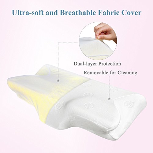 MARNUR Cervical Memory Foam Pillow Orthopedic Contour Pillows for Neck Pain Ergonomic Pillow