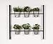 Kate and Laurel Groves Indoor Vertical Herb Garden Hanging 6 Pot Wall Planter, Blackthumb 2