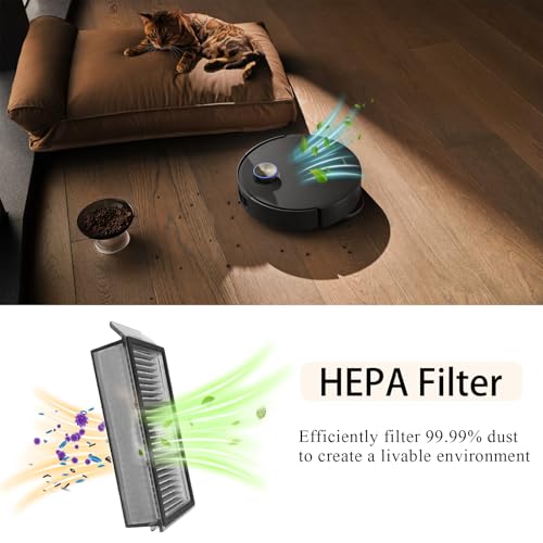 Replacement Accessories for Dreame X50 Ultra Complete/L50 Pro Ultra/X50 Master/L40s Pro Ultra/Mova V50 Ultra Complete, 1 Main Brush, 6 Bags, 6 Mop Cloths, 2 Hepa Filter, 4 Side Brushes