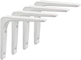 Sayayo EJR100W-4P Shelf Bracket 100mm Corner Brace White 4 pcs