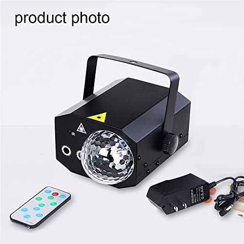 Party dj disco Lights + Dj Disco Ball,Two in One stage lights Effect Projector Karaoke Equipment With Remote Control Sound Activated for Dancing Christmas Gift KTV Bar Concert Birthday