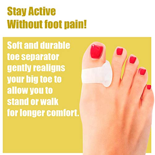Bunion Corrector and Bunion Relief Complete Bunion Kit - Hammer Toe Separators -Bunion Corrector Big toe Hammer Toe Spacer - - Thumbnail 4