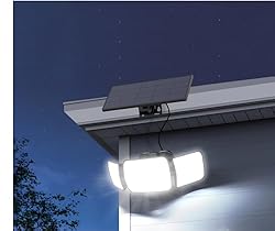 intelamp Solar Flood Lights Outdoor Motion Sensor