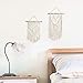 TIMEYARD 2 Pcs Macrame Wall Hanging Small Art Woven Tapestry Boho Chic Home Decor Apartment Dorm Room Decoration