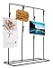 Space Art Deco, Multi-Photo Display, Black Clip Photo Holder Stand - Holds Eight 4x6 Pictures - Tabletop Decor - Picture Display - Black Clips for Photos/Notes - Simple and Modern - DIY Project