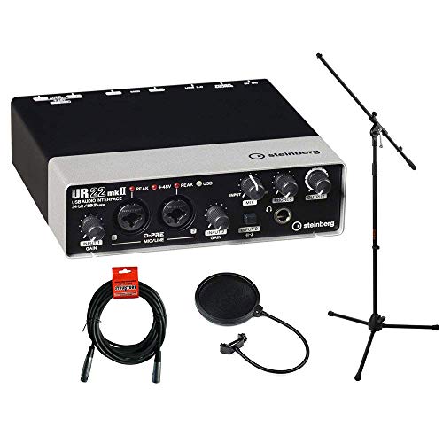 Steinberg UR22mkII USB 2.0 Audio Interface with Dual Microphone Preamps