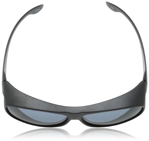 Solar Shield Eldorado Polarized Rectangular Sunglasses,Black,51 mm