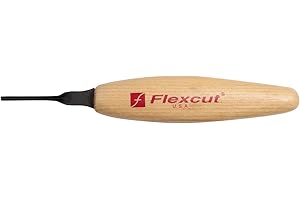 FLEXCUT Micro Shallow/Deep U-Gouge, Razor Sharp High Carbon Cutting Blade
