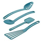 Rachael Ray 47564 4-Piece Nylon Mixed Tool Set, Agave Blue