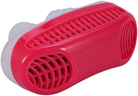 Pack of 3 Anti Stop Snoring Solution and Device , 2 in 1 Snore Stopper Guard &amp; Air Purifier with Travel Case for Women and Men (Red )