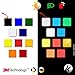 VFLUO - Reflective Sticker Sheet for Bike, Motorcycle, Scooter, Helmets, Stroller/Multi-use - DIY Adhesive board - 3M Technology - High Visibility - Discreet - Optimised adhesion