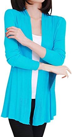 Shawhuaa Womens knitted Slim Fit Open Front Cardigan Sweater Shawl