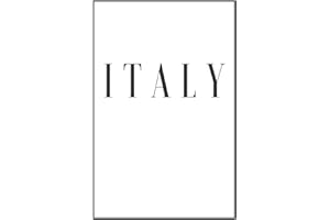 Italy: A white decorative book for coffee tables, bookshelves and end tables: Stack "Country" decor books to add home decoration to bedrooms, lounges ... own home or as an interior design savvy gift.