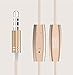 ELE Earbuds Earphone, Wired In-Ear Noise-isolating Stereo Headphones with Universal Mic (Gold)