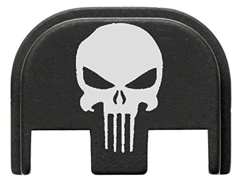 Fixxxer Gen 5 Rear Cover Plate for Glock (Tactical Skull Design) Fits Most Models (Not G42, G43) Fits Gen 5 Only