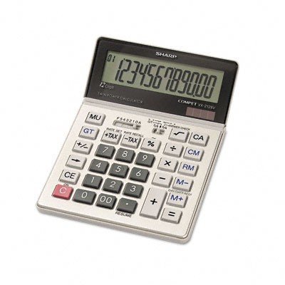 Sharp VX-2128V Compact Desktop Calculator, 12-Digit