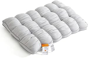 Luxury Hotel Pineapple Cloud Pillow – Fluffy Down Alternative Bed Pillow, Unique Cream Puff Pillow Waffle Grid, Breathable Co