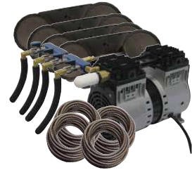 EasyPro PA86W Rocking Piston Pond Aeration System 3/4 HP Kit with weighted Tubing