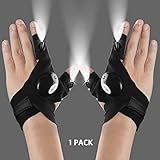 Fathers Day Gifts, LED Flashlight Gloves, Light