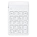 Elftear Wireless Numeric Keypad 19 Keys 2.4G Numeric Keyboard for Laptop Desktop PC Color White