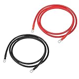 VekAuto 1 Pair Copper Battery Inverter Cables, 2