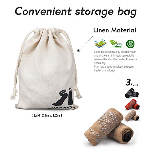 TANJALI Yoga Socks with Grips for Women Size 5.5-11, Grip& Non-Slip Yoga Socks for Workout, Dance, Pilates, Ballet and Barre