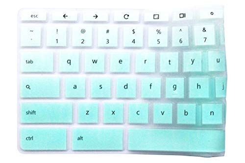 Keyboard Cover for HP Chromebook x360 11-ae Laptop & HP Chromebook 11 G2 G3 G4 G5 Series & HP Chromebook 11 G6 EE & HP 14" Touch-Screen Chromebook (NOT Fit HP Chromebook 11 G5 EE) Gradient Mint - Thumbnail 2