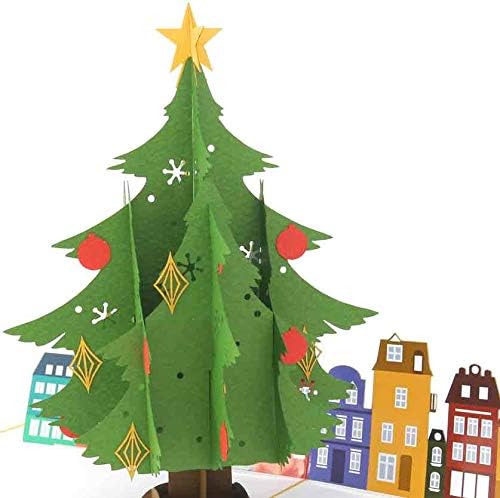 PopLife® Christmas Tree Pop Up Card, 3D Holiday Greeting, Blank Merry Christmas, Stocking Present for Friends and Family - Image 5