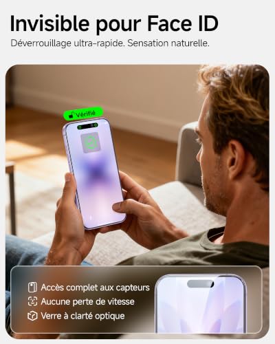 SMARTDEVIL 2 Pack Anti-Spy Screen Protector for iPhone 17, Bubble Free Installation, 9H Tempered Glass, Case Friendly, Exclusive Design SmartPull Box | Anti-Espion 28°, Verre Trempé 9H, Pose Sans Bulles, Anti-Éclats, Toucher Fluide, Face ID & Coque Compatibles, SmartPull Box