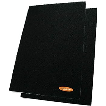 2 x Odor Control Activated Carbon Charcoal Cut-to-fit Replacement filter Pad Sheet 17.5