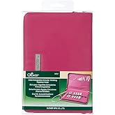 Clover 3652 Needlecraft Interchangeable Circular Knitting Needle Case, Pink