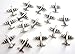 Airplane Decorative Metal Push Pins, Silver, T-503AS, Set of 15