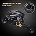 FISHINGSIR Aegir Baitcasting Fishing Reel - 17.6 Lb Carbon Fiber Drag, 9+1BB Dual Brakes Low Profile Baitcasting Reels