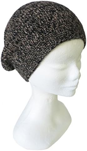 Ready To Ship - Handmade Pure Alpaca Medium Slouchy Hat (Granite)