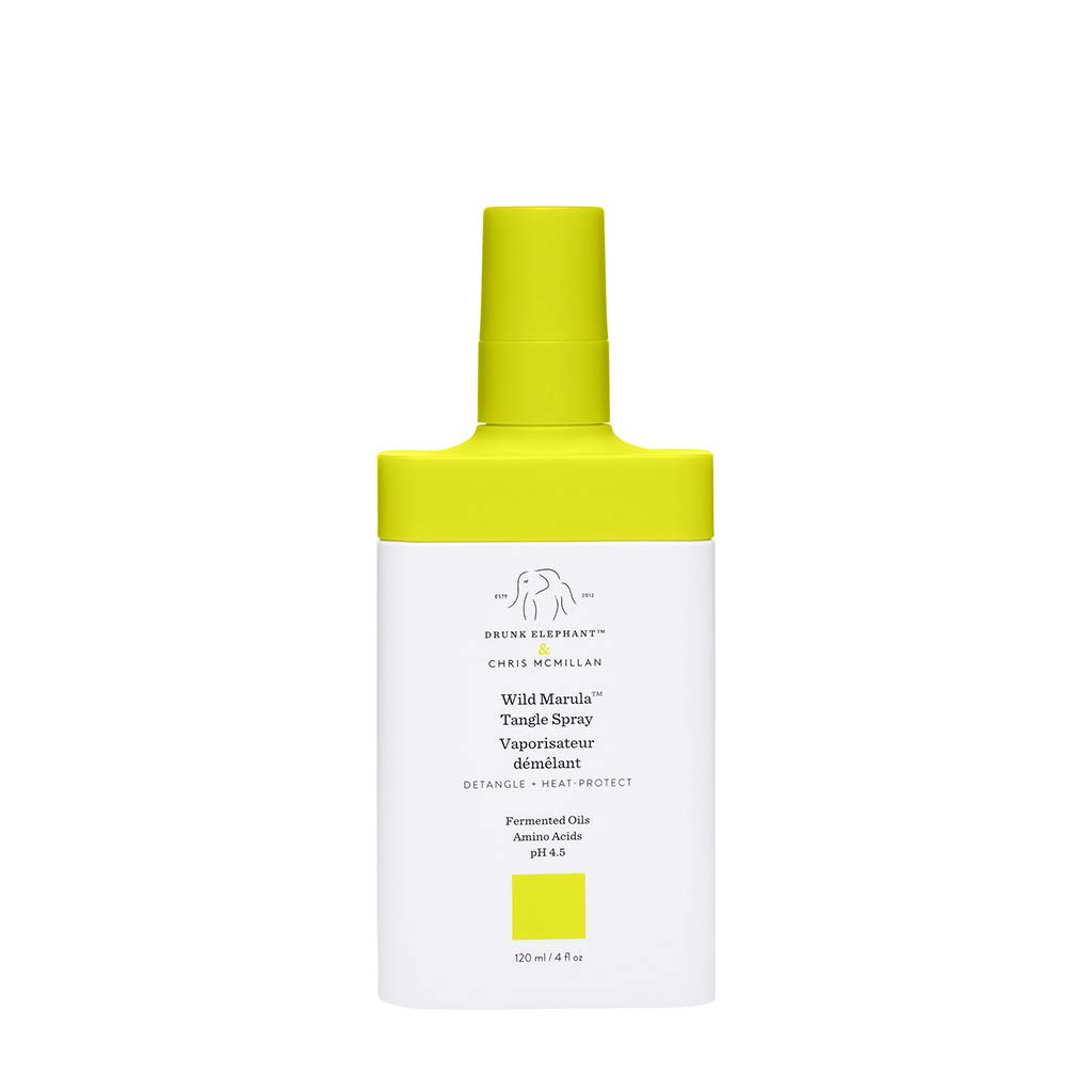 Drunk Elephant Wild Marula Tangle Spray. Weightless and Heat-Protectant Detangler for Hair. (4 fluid ounces)