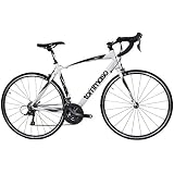 Tommaso Imola Endurance Aluminum Road Bike, Shimano Claris R2000, 24 Speeds - White - Large