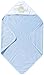 Spasilk 100% Cotton Hooded Terry Bath Towel with 4 Washcloths-Dinosaur Blue/Green