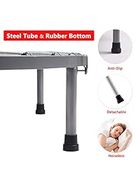 BCAN 38" Mini Fitness Trampoline, Cardio Trainer with Safety Pad, Quiet & Stable Exercise Rebounder for Kids Adults Indoor Garden Workout Max 300lbs