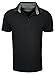 Calvin Klein Men's Solid Pique Polo with Birdseye Collar