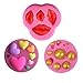 Wedding Chocolate Candy Molds Set-Lips,Heart and Dot Shapes Silicone Mold for Cake Decoration,Cupcake Topper,Polymer Clay,Crafting,Resin Epoxy,Jewelry Making(3 Pcs