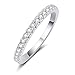 Mars wings 925 Sterling Silver CZ Diamond Engagement Wedding Ring Sets Fairy Noble for Women Girls 2PC.