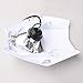 GOOFIT Universal 12V 35W Motorcycle Supermoto Halogen Headlight Indicator Fairing Lampshade for Dirt Bike Motor White