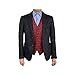 Epoint EGC1B08D-L Red Black Paisley Best For Birthday Waistcoat Woven Microfiber Online Shopping For Mens Large Vest