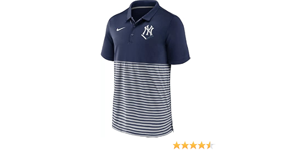 New York Yankees Stripe Navy Polo 