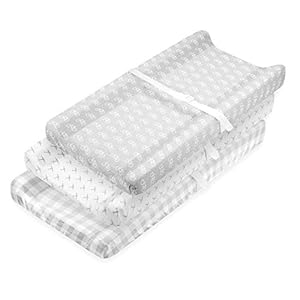 Changing Pad Cover – Baby Changing Pad Covers 4 Pack – Boy or Girl Changing Pad Cover – Pure Cotton Machine Washable…