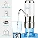 New Water Pump for 5 Gallon Bottle Water Dispensers, Electric Drinking Water Pump with Rechargeable, Portable Automatic Water Bottle Pump for Camping Kitchen Home Office - White